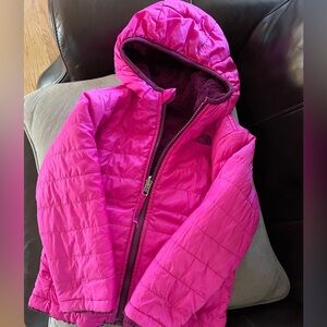North Face reversible 4T puffer coat